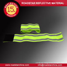 Durable running elastic reflective hook and loop armband